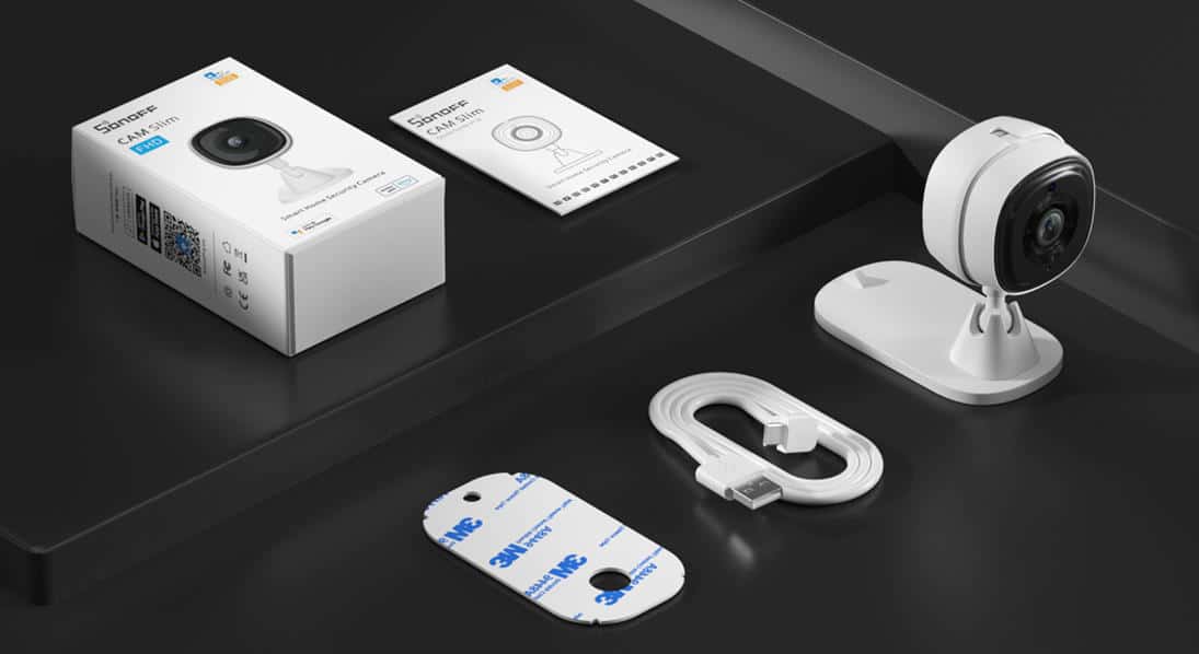 Sonoff Cam Slim WiFi-s okos biztonsági kamera - FullHD, Éjjellátás ...